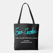 Ik ben een presentator van een slecht televisiepro tote bag (Achterkant)