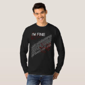 Ik ben een prima bandenspoor T-shirt (Voorkant volledig)