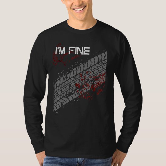 Ik ben een prima bandenspoor T-shirt (Voorkant)