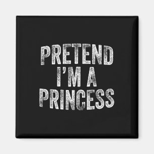 Ik ben een prinses kostuum familie luie Halloween Magneet