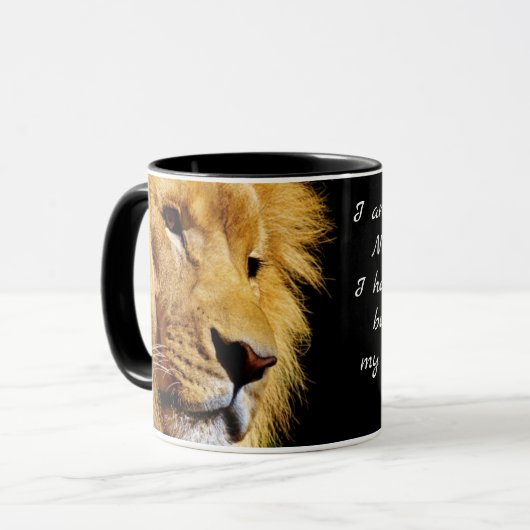 Ik ben een prinses, mijn vader een King Quote Mok (Voorkant links)