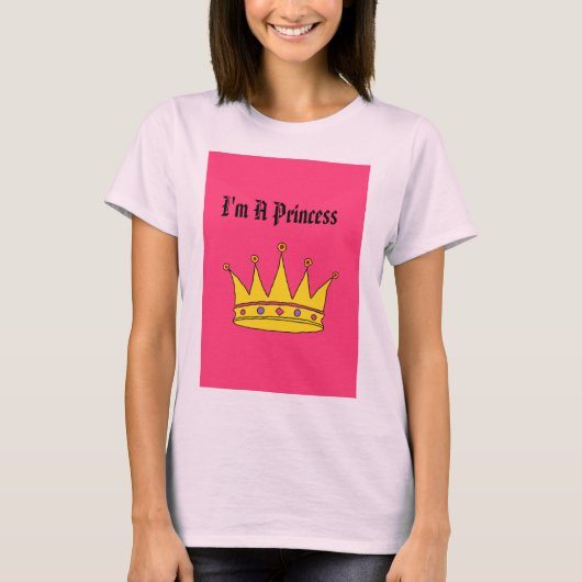 Ik ben een prinses t-shirt (Voorkant)
