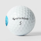 IK BEN EEN PRO - Aangepaste Blauwe Golfbal Golfballen (Logo)