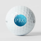IK BEN EEN PRO - Aangepaste Blauwe Golfbal Golfballen (Voorkant)