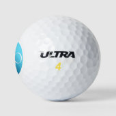 IK BEN EEN PRO - Aangepaste Blauwe Golfbal Golfballen (Logo)