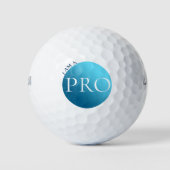 IK BEN EEN PRO - Aangepaste Blauwe Golfbal Golfballen (Voorkant)