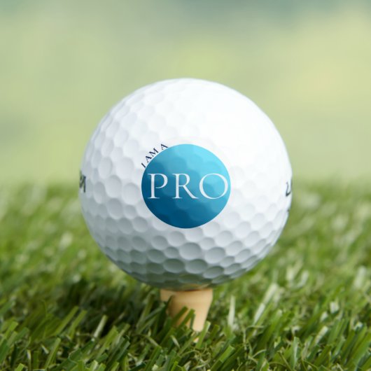 IK BEN EEN PRO - Aangepaste Blauwe Golfbal Golfballen (Insitu Shirt)