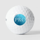 IK BEN EEN PRO - Aangepaste Blauwe Golfbal Golfballen (Voorkant)