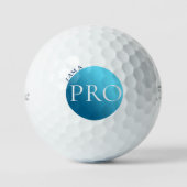IK BEN EEN PRO - Aangepaste Blauwe Golfbal Golfballen (Voorkant)