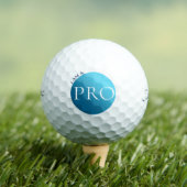 IK BEN EEN PRO - Aangepaste Blauwe Golfbal Golfballen (Insitu Shirt)