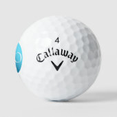IK BEN EEN PRO - Aangepaste Blauwe Golfbal Golfballen (Logo)