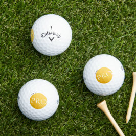 IK BEN EEN PRO | Aangepaste Gouden Golfbal Golfballen
