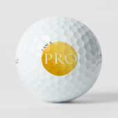 IK BEN EEN PRO | Aangepaste Gouden Golfbal Golfballen (Voorkant)