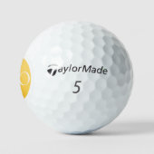 IK BEN EEN PRO | Aangepaste Gouden Golfbal Golfballen (Logo)