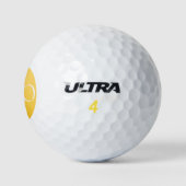 IK BEN EEN PRO | Aangepaste Gouden Golfbal Golfballen (Logo)