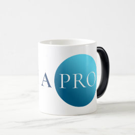 IK BEN EEN PRO | Minimalistische blauwe cirkel mok