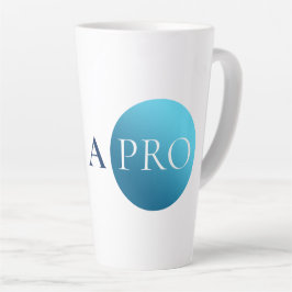 IK BEN EEN PRO | Minimalistische blauwe cirkel mok