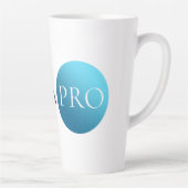 IK BEN EEN PRO | Minimalistische blauwe cirkel mok (Rechts)