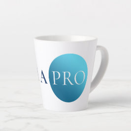 IK BEN EEN PRO | Minimalistische blauwe cirkel mok