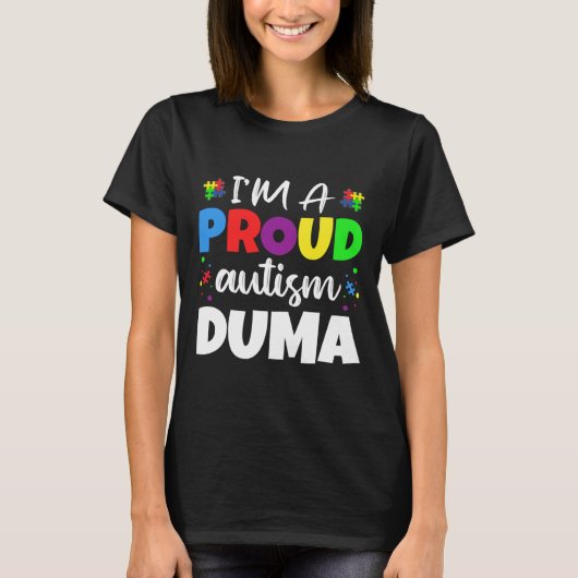 Ik ben een proefdoema autisme bewustzijn hart t-shirt (Voorkant)