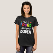 Ik ben een proefdoema autisme bewustzijn hart t-shirt (Voorkant volledig)