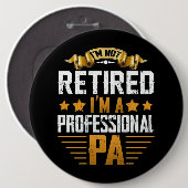 Ik ben een professionele pa ronde button 6,0 cm (Voorkant /achterkant)