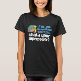 Ik ben een professionele Therapist Superheld Women T-shirt