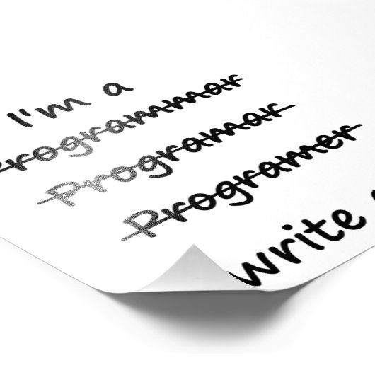 Ik ben een programmeur die code slechte verkoper s foto afdruk (Hoek)