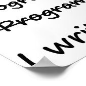 Ik ben een programmeur die code slechte verkoper s poster (Hoek)