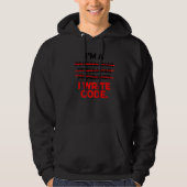 Ik ben een programmeur die ik code Computer Scient Hoodie (Voorkant)