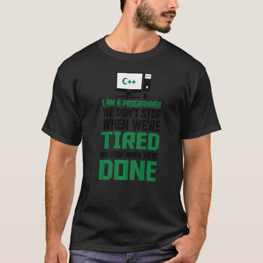Ik ben een programmeur die ik code Computer Scient T-shirt (Voorkant)
