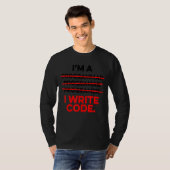 Ik ben een programmeur die ik code Computer Scient T-shirt (Voorkant volledig)