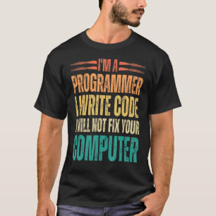 Ik ben een programmeur ik code Funny Binary Code P T-shirt