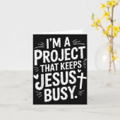 Ik ben een project dat Jezus bezighoudt Christelij Kaart (Gele Bloem)