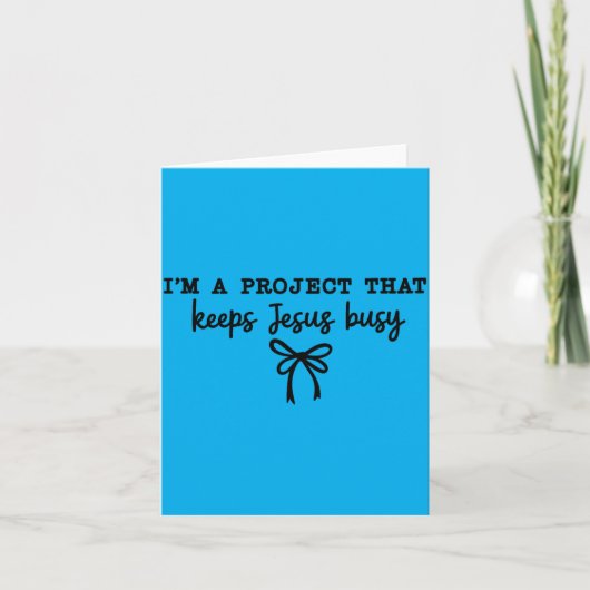 Ik ben een project dat Jezus bezighoudt Kaart (Voorkant)