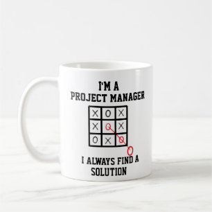 Ik Ben Een Projectmanager Ik Vind Altijd Een Oplos Koffiemok