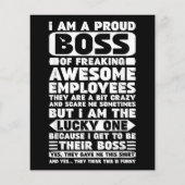 Ik ben een proud Boss of Freaking Geweldige Employ (Achterkant)