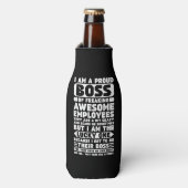 Ik ben een proud Boss of Freaking Geweldige Employ Flesjeskoeler (Fles Voorkant)