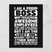 Ik ben een proud Boss of Freaking Geweldige Employ Informatiekaartje (Achterkant)