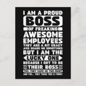 Ik ben een proud Boss of Freaking Geweldige Employ Informatiekaartje (Voorkant)