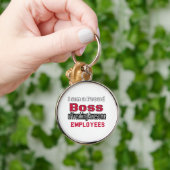 Ik ben een proud Boss of Freaking Geweldige Employ Sleutelhanger (Hand)