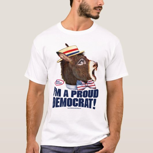 Ik ben een Proud Democraat Shirt (Voorkant)