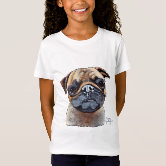 Ik ben een PUG van Shirley MacArthur T-shirt (Voorkant)