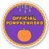 Ik ben een Pumpkinhead 1 Sticker (Voorkant)