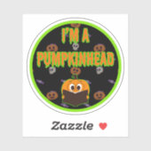 Ik ben een Pumpkinhead 5 Sticker (Vel)