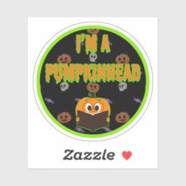 Ik ben een Pumpkinhead 5 Sticker