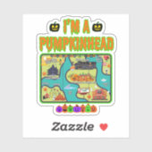 Ik ben een Pumpkinhead Map Sticker (Vel)