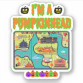 Ik ben een Pumpkinhead Map Sticker (Voorkant)