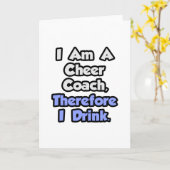 Ik ben een pure coach, daarom Drink ik Kaart (Gele Bloem)