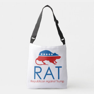 Ik ben een R.A.T.: Republikein tegen Trump Crossbody Tas